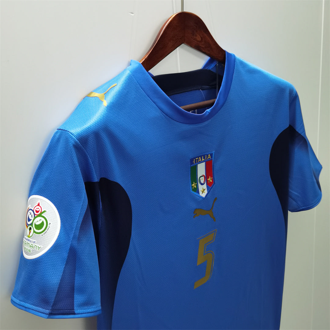 Italia Maglia Home 2006 Vittoria Mondiali